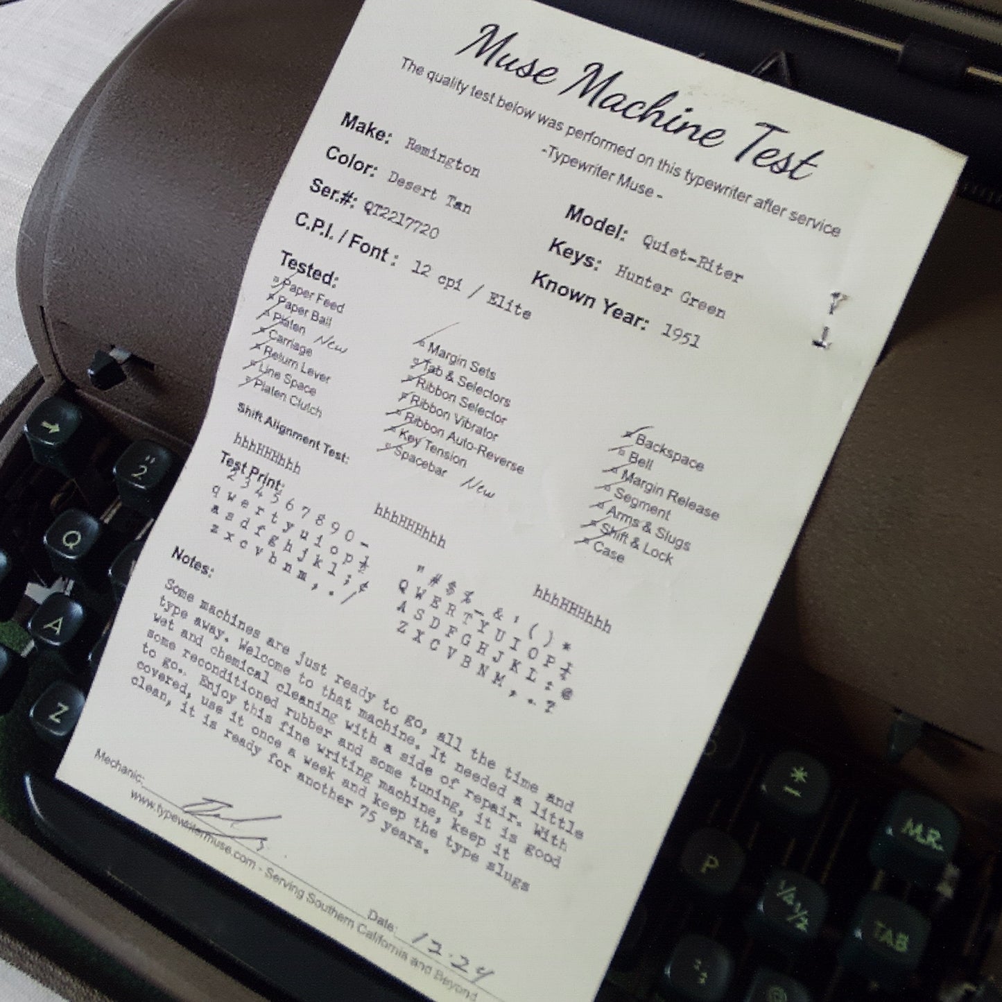Remington Quiet-Riter 1951