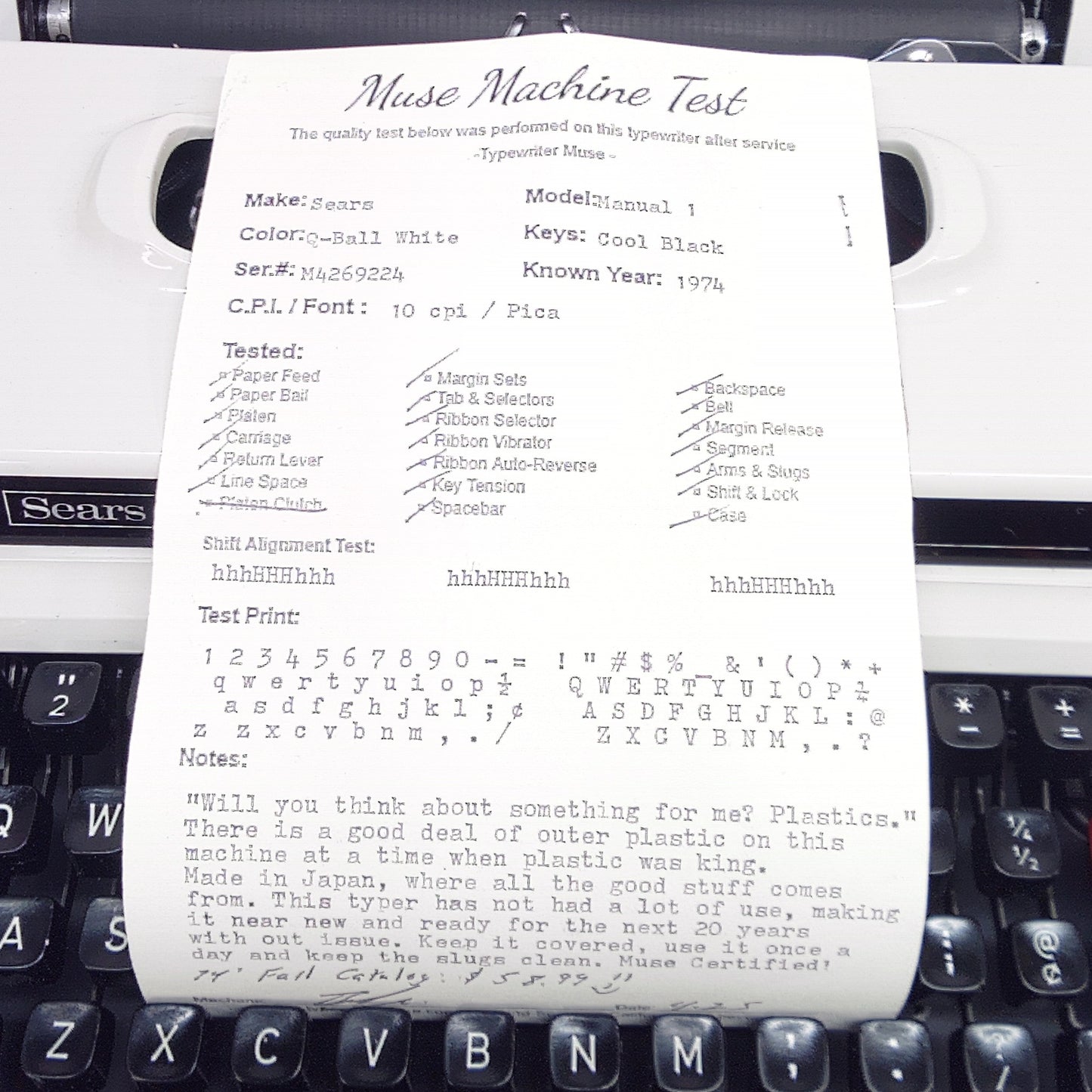 Sears Manual 1 1974